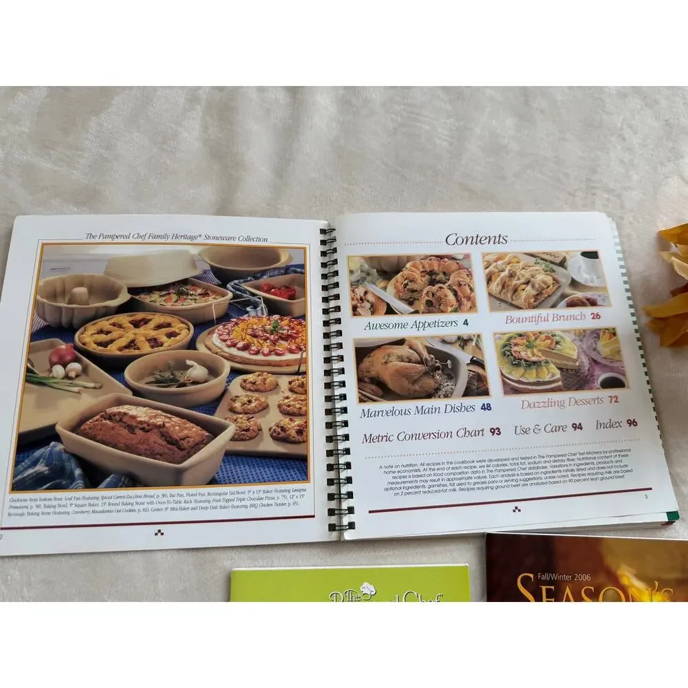 Pampered Chef Stoneware Sensations Cookbook